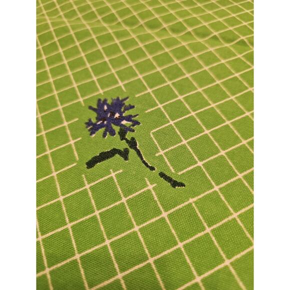 Set of 10 MCM Cloth Napkins Grass Green Summer Grid Floral‎ Bright Floral VTG - Picture 6 of 8